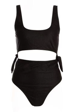 Black Cut Out Swimsuit