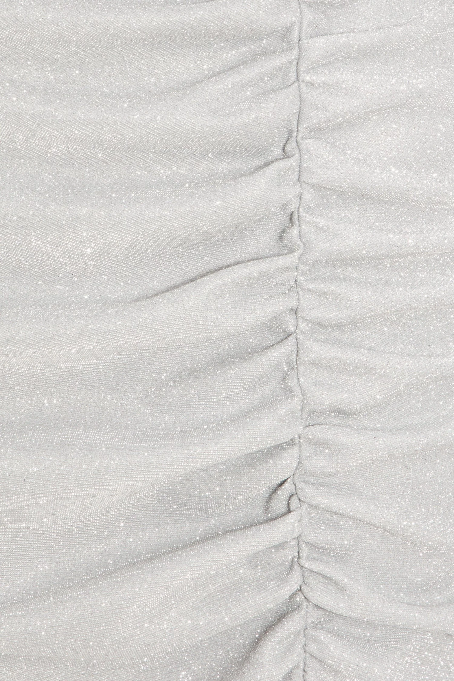 Silver Ruched Bodycon Dress - Image 6