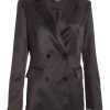 Black Satin Blazer