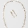 Silver Diamante Embellished Jewellery Set
