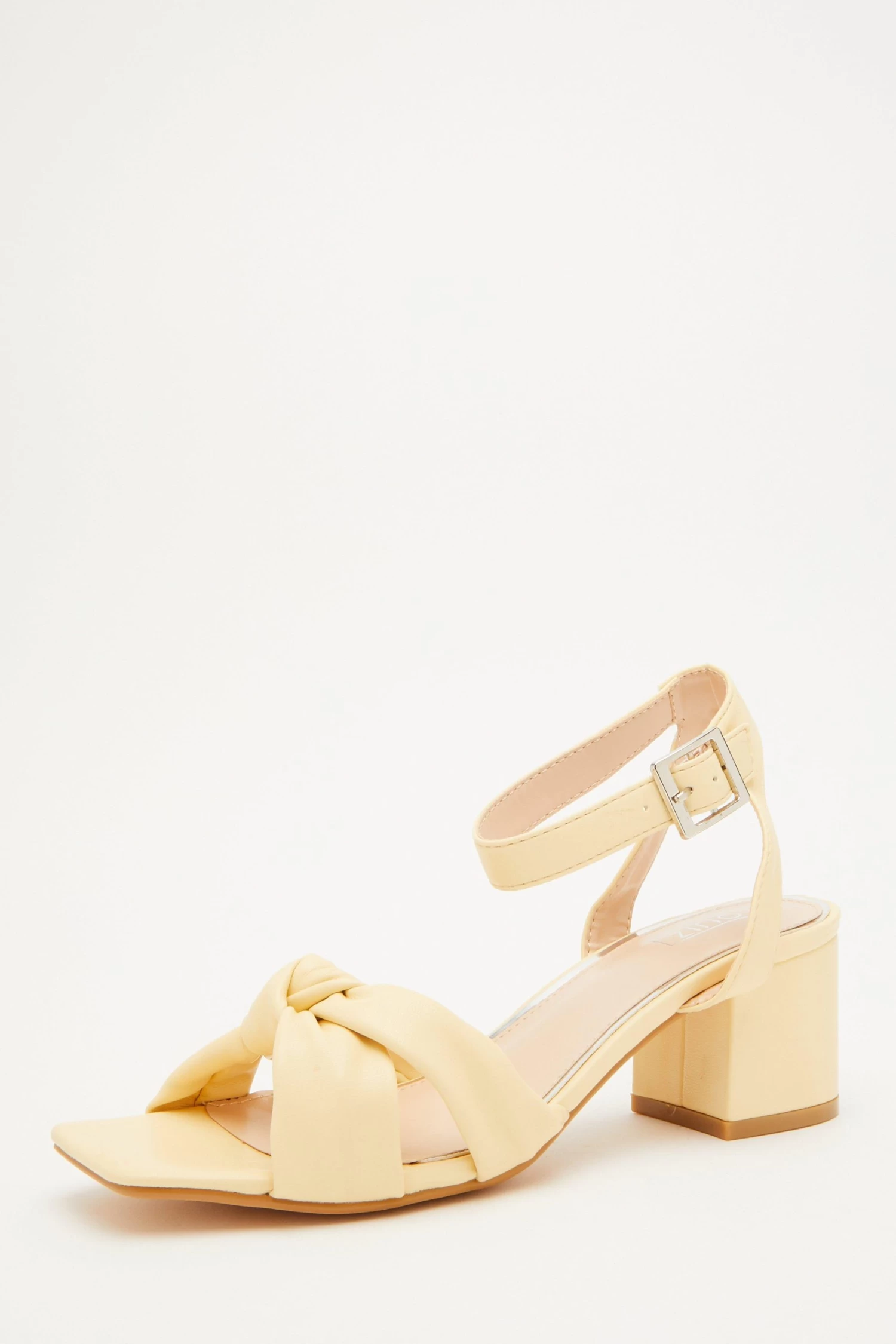 Lemon Knot Block Heeled Sandals - Image 3