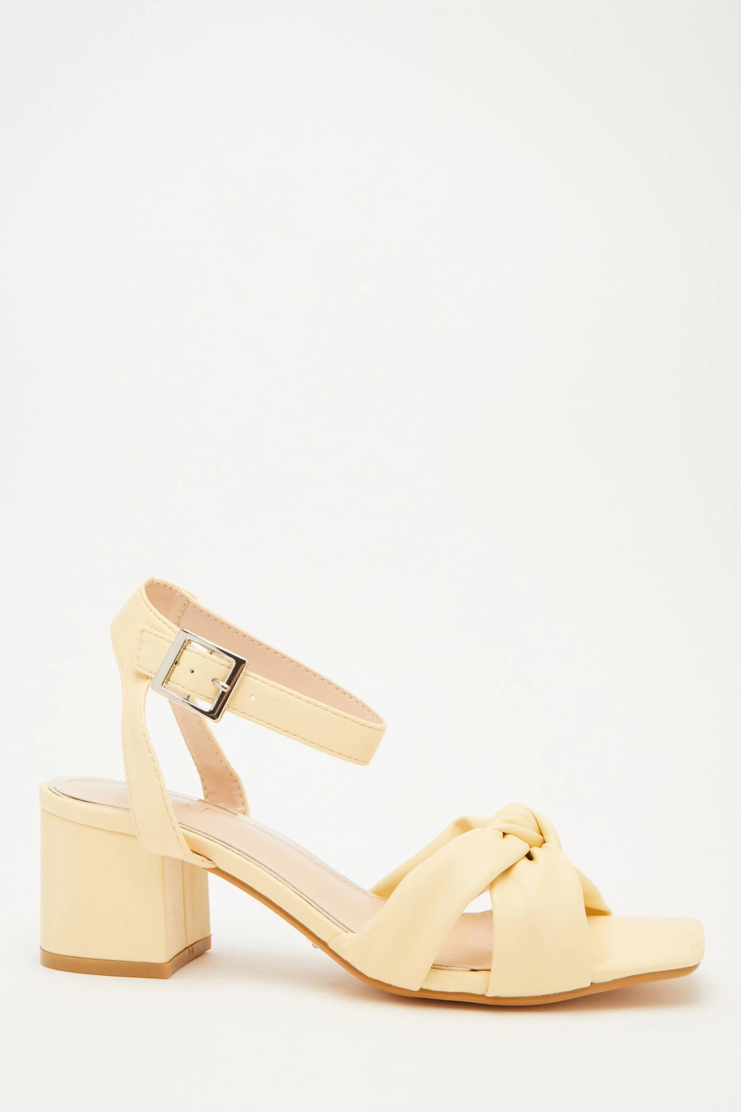 Lemon Knot Block Heeled Sandals - Image 2