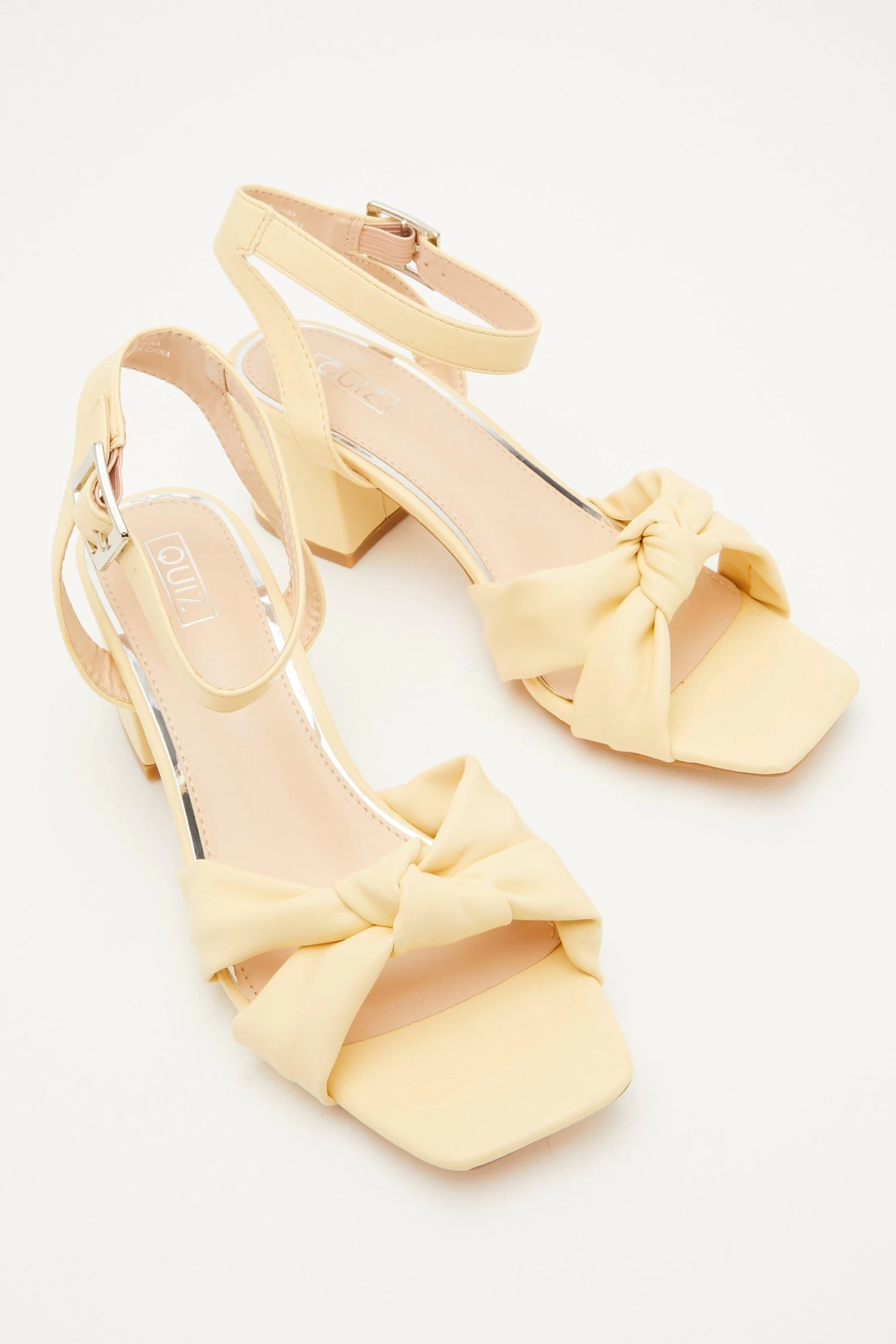 Lemon Knot Block Heeled Sandals - Image 4