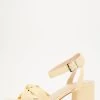 Lemon Knot Block Heeled Sandals