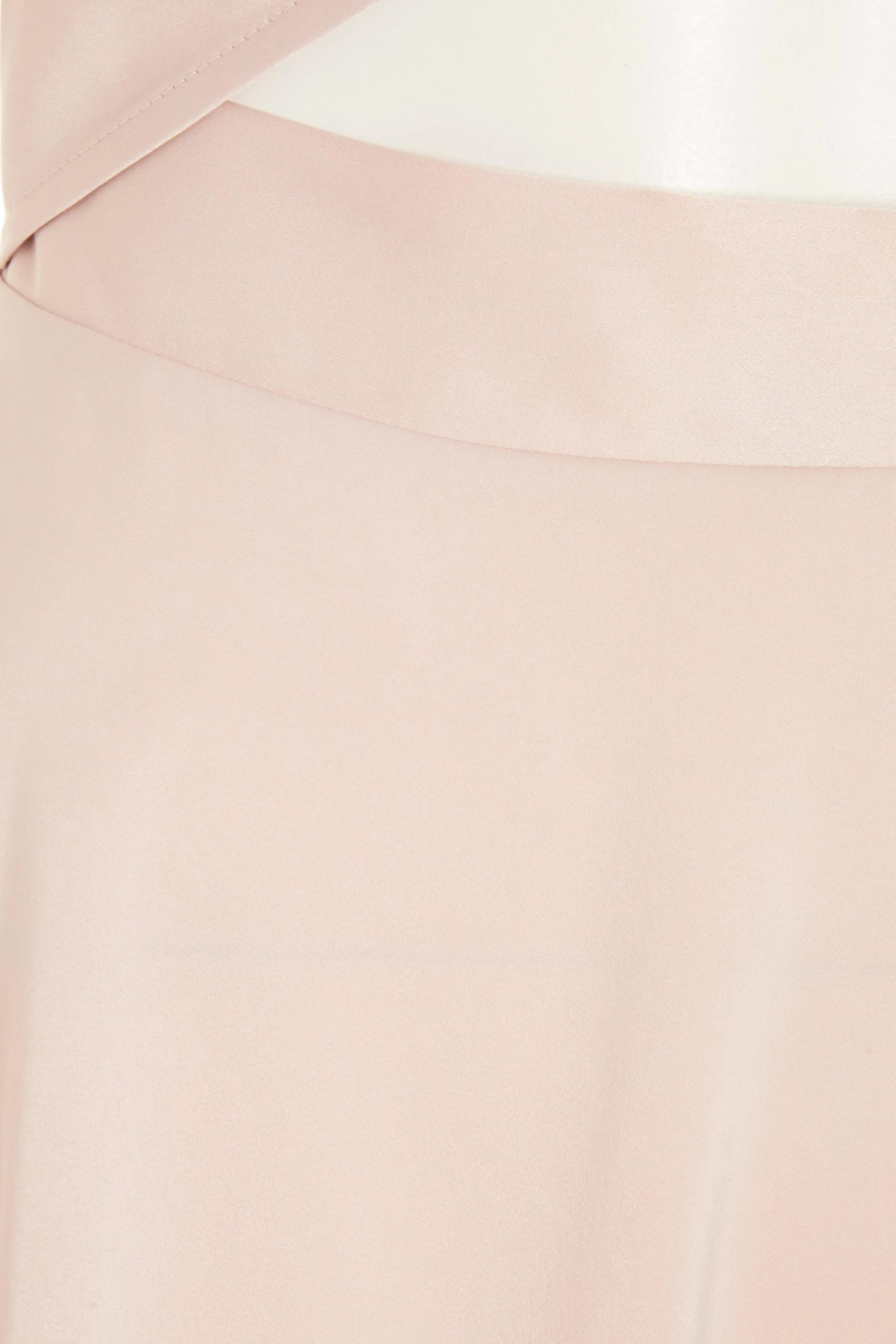 Pink Satin Cut Out Skater Dress - Image 6