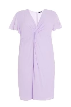 Curve Lilac Knot Front Dress