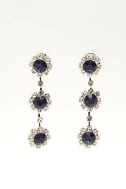 Navy Necklace And Earring Set