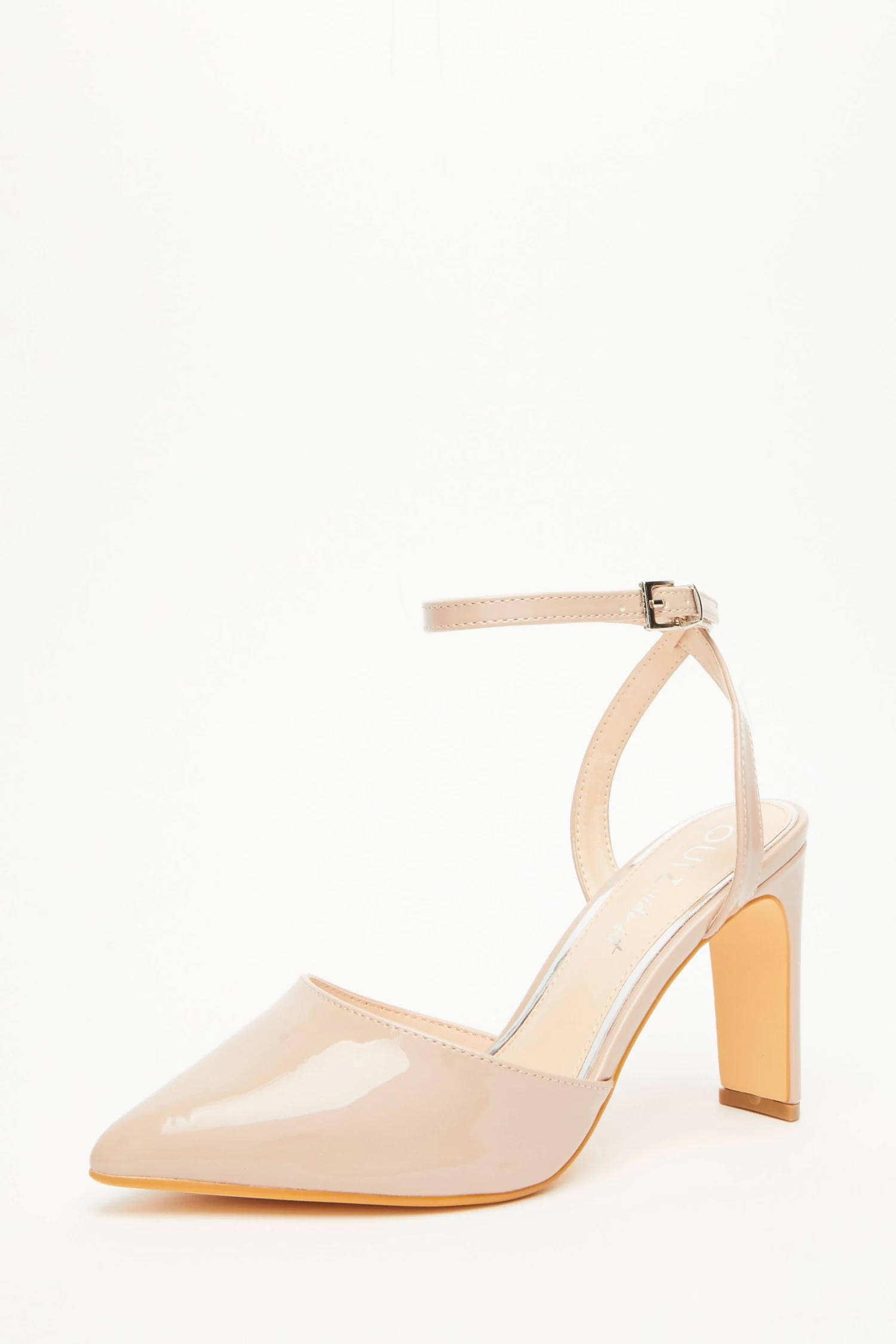 Wide Fit Nude Court Heels - Image 3
