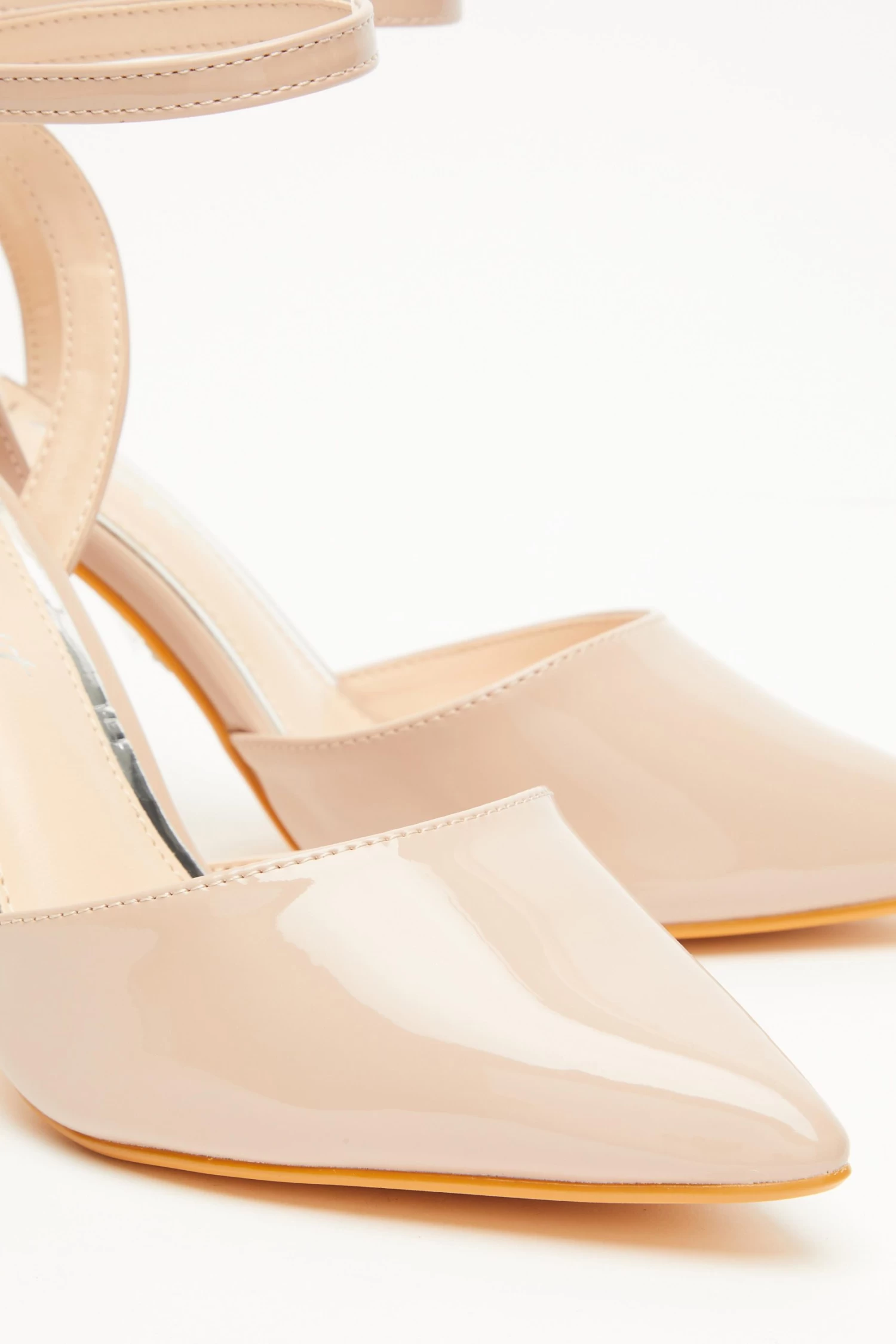 Wide Fit Nude Court Heels - Image 5