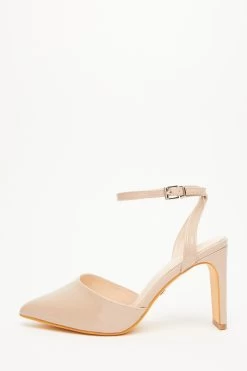 Wide Fit Nude Court Heels