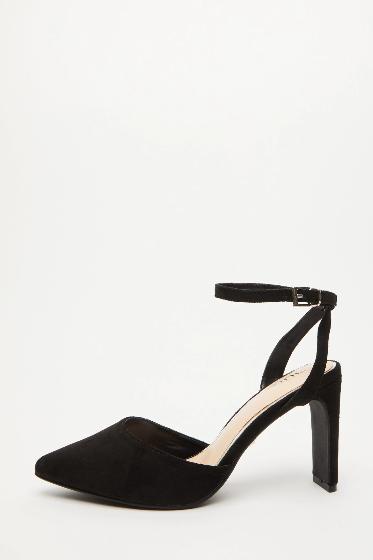 Wide Fit Black Court Heels