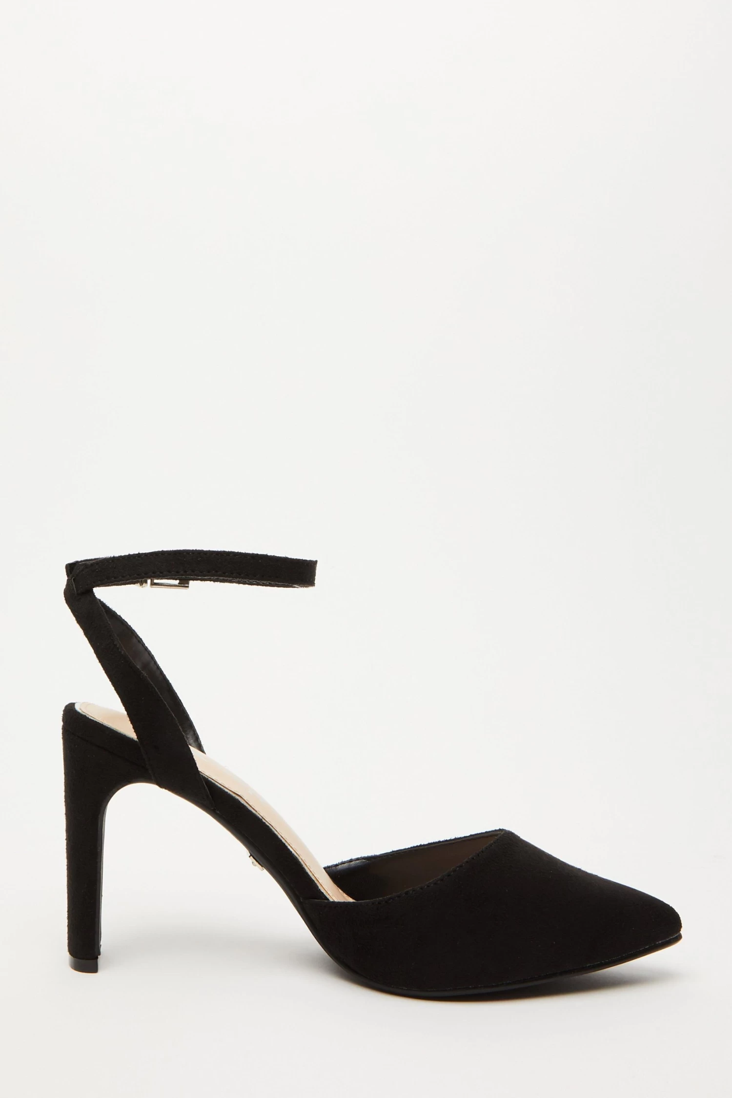 Wide Fit Black Court Heels - Image 6
