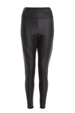 Black Faux Leather Leggings