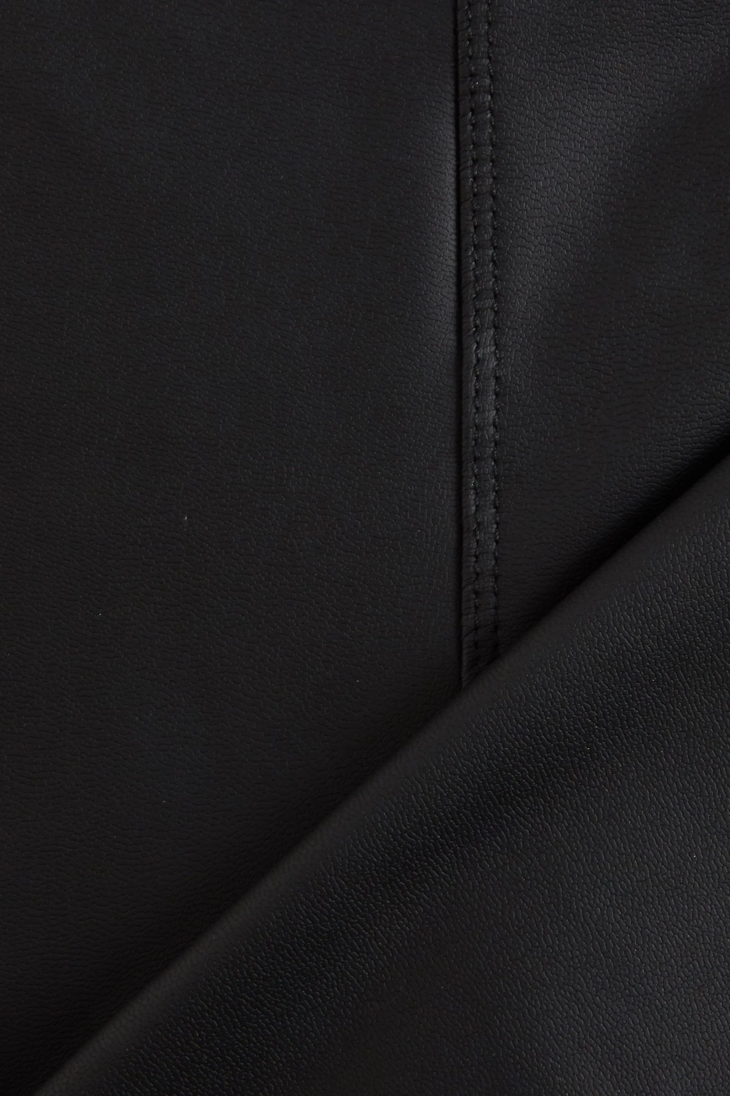 Black Faux Leather Leggings - Image 6