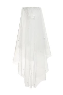 White Diamante Veil