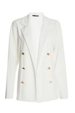 Cream Buttoned Blazer