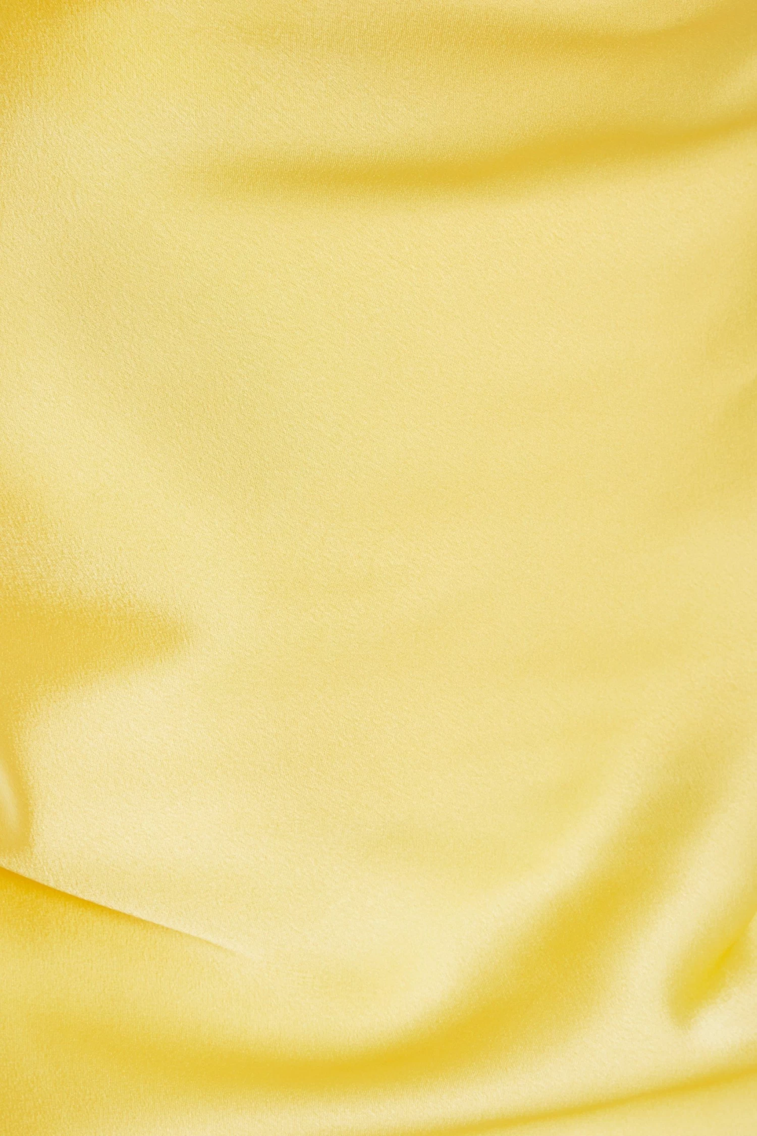 Yellow Satin Mini Dress - Image 6