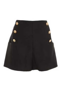 Black Tailored Shorts