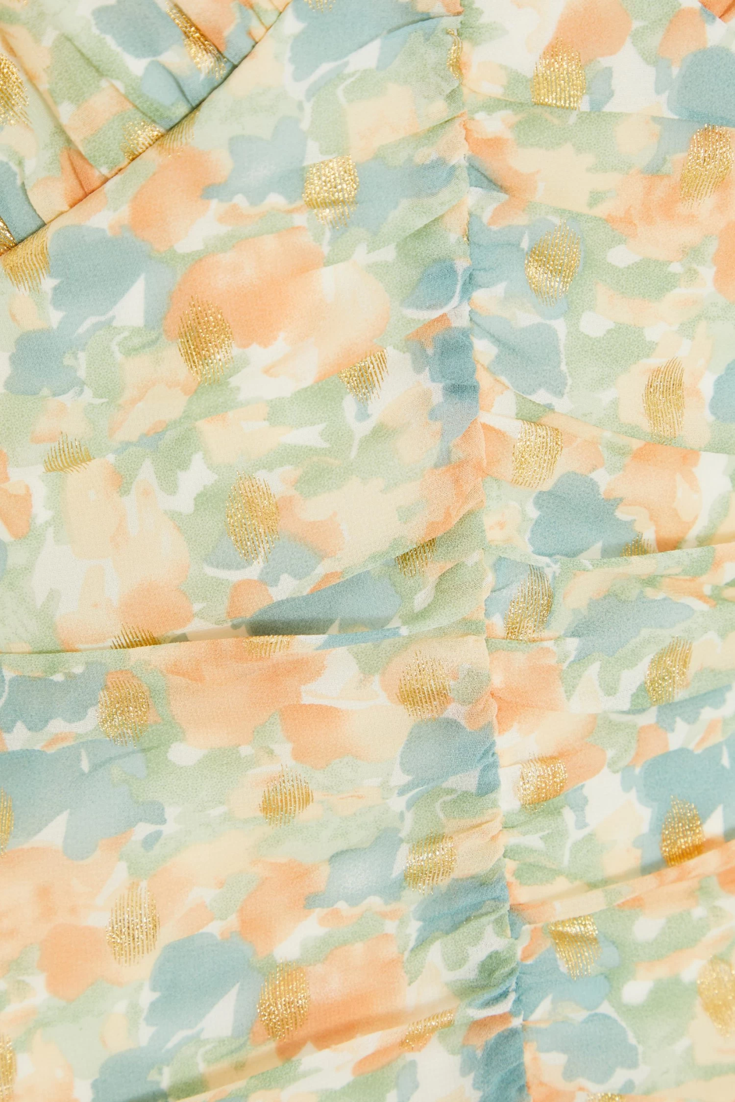 Multicoloured Floral Bodycon Mini Dress - Image 6