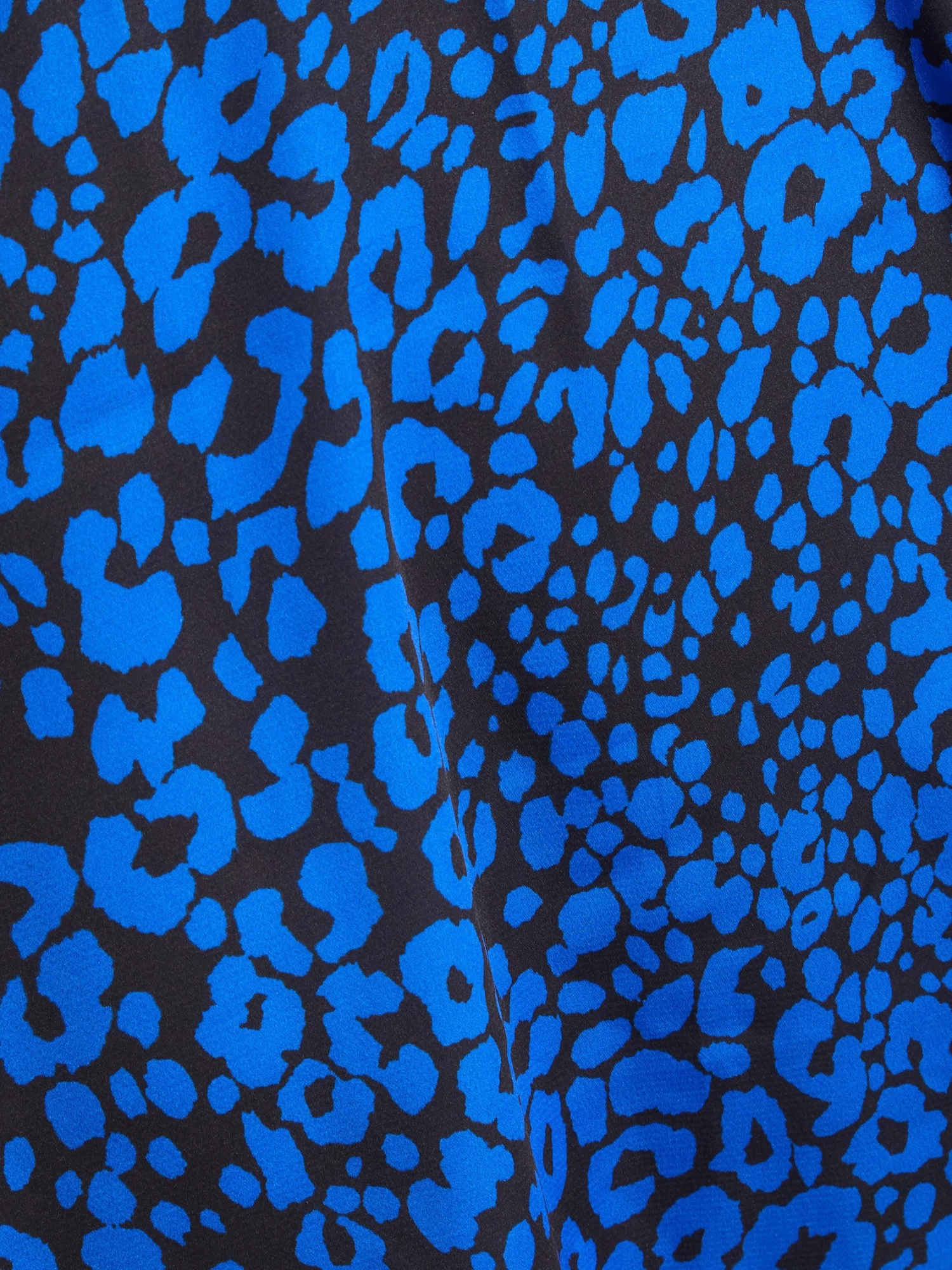 Petite Royal Blue Animal Print Mini Dress - Image 6