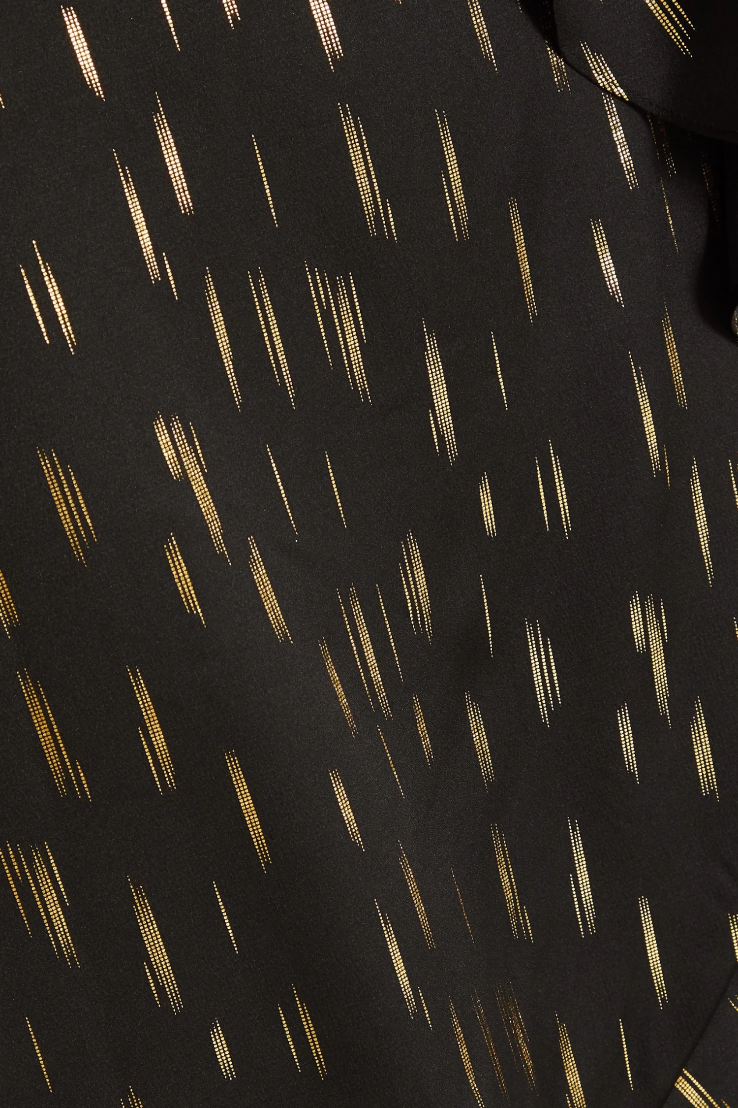 Black Metallic Stripe Midi Dress - Image 6