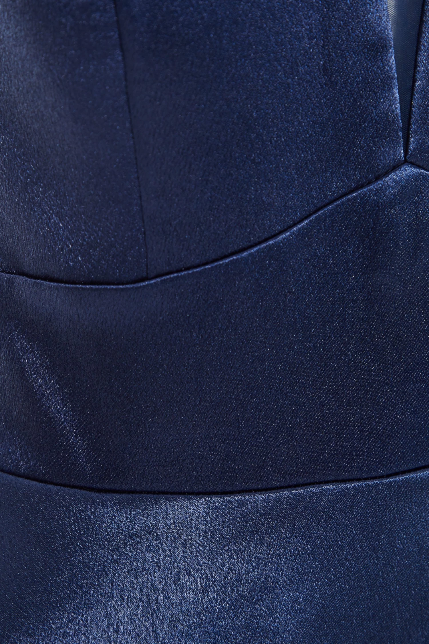 Navy Satin Maxi Dress - Image 6