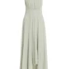 Sage Chiffon Backless Maxi Dress