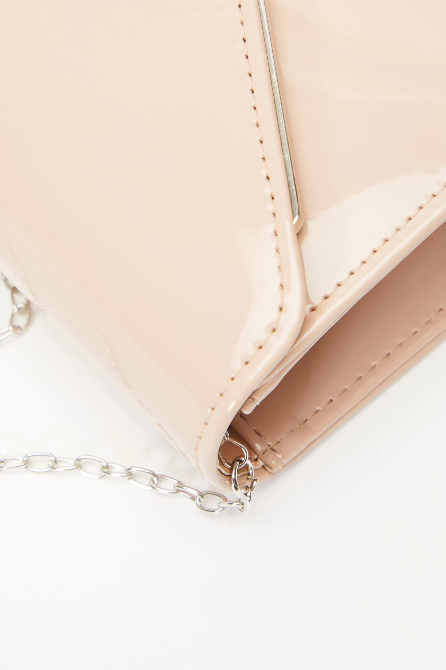 Nude Envelope Clutch Bag - Image 5