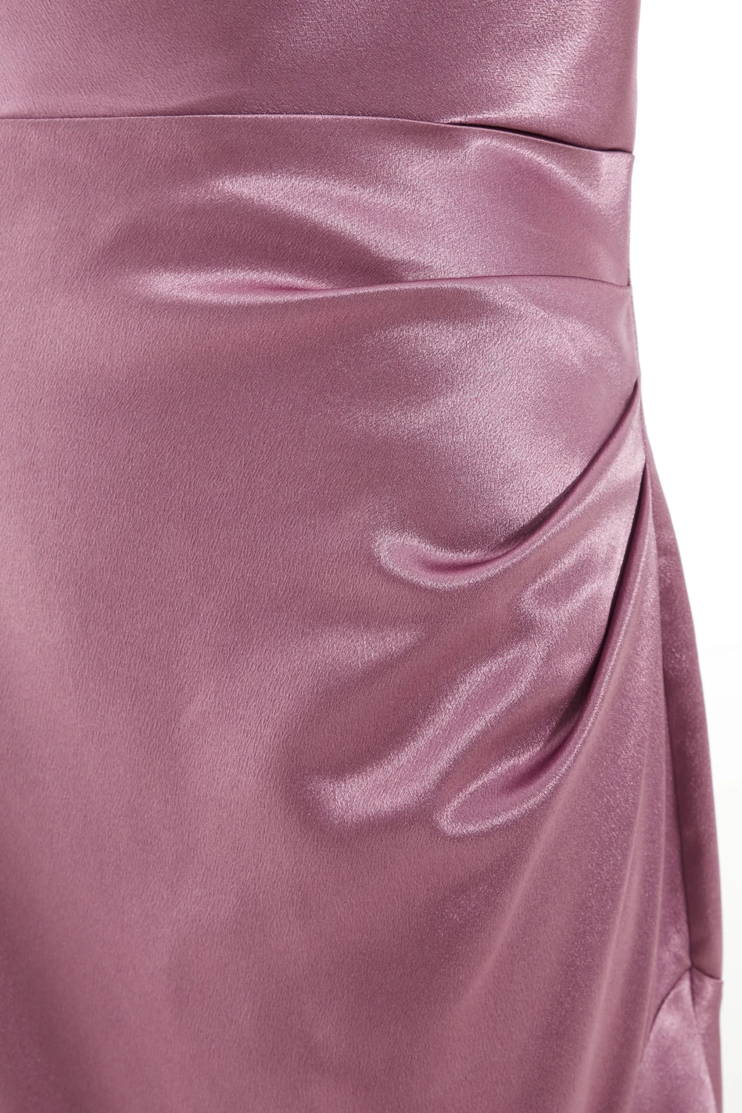 Pink Satin Cross Back Maxi Dress - Image 6