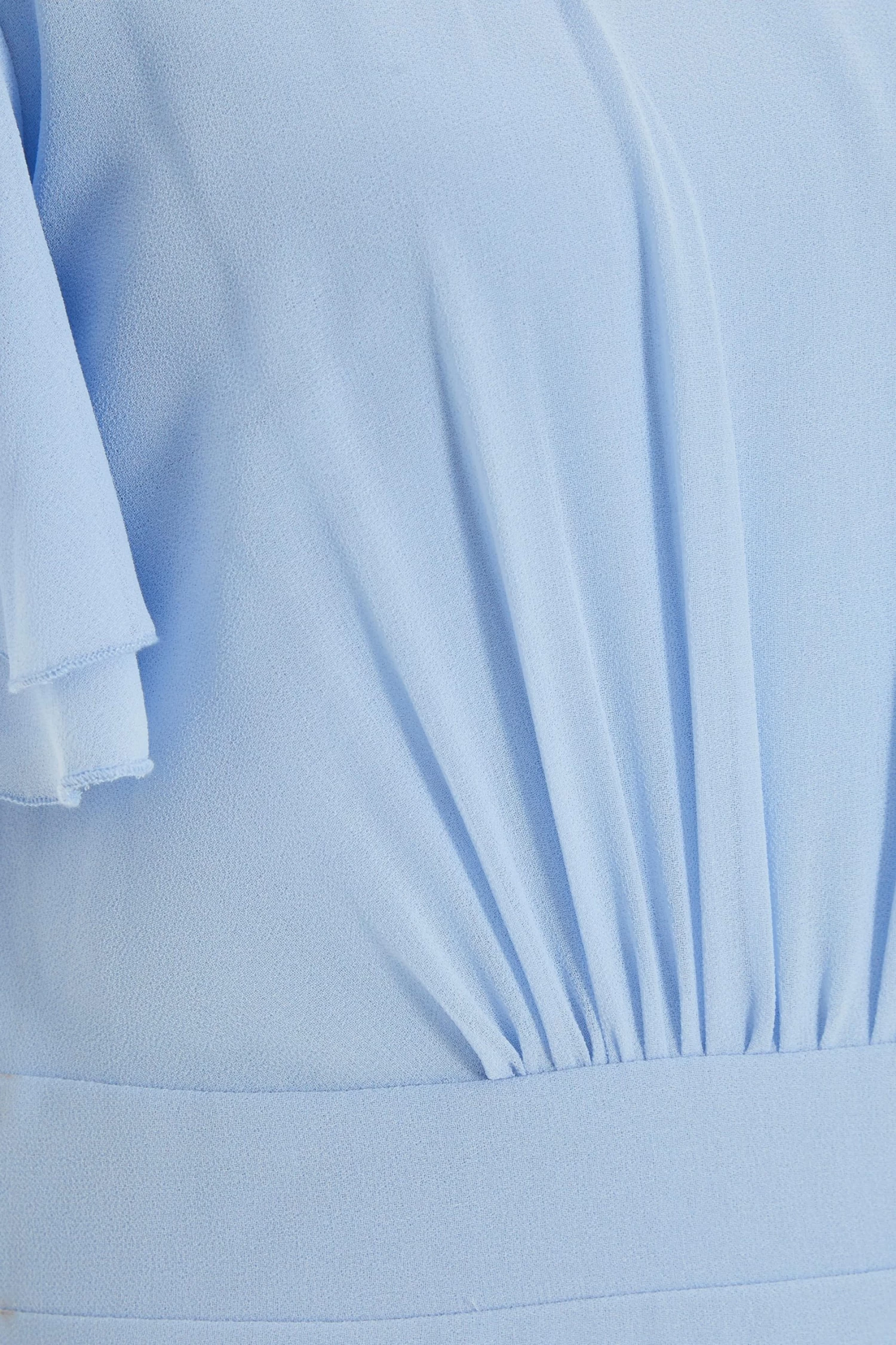 Light Blue Chiffon Frill Sleeve Maxi Dress - Image 6