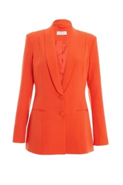 Orange Tailored Blazer