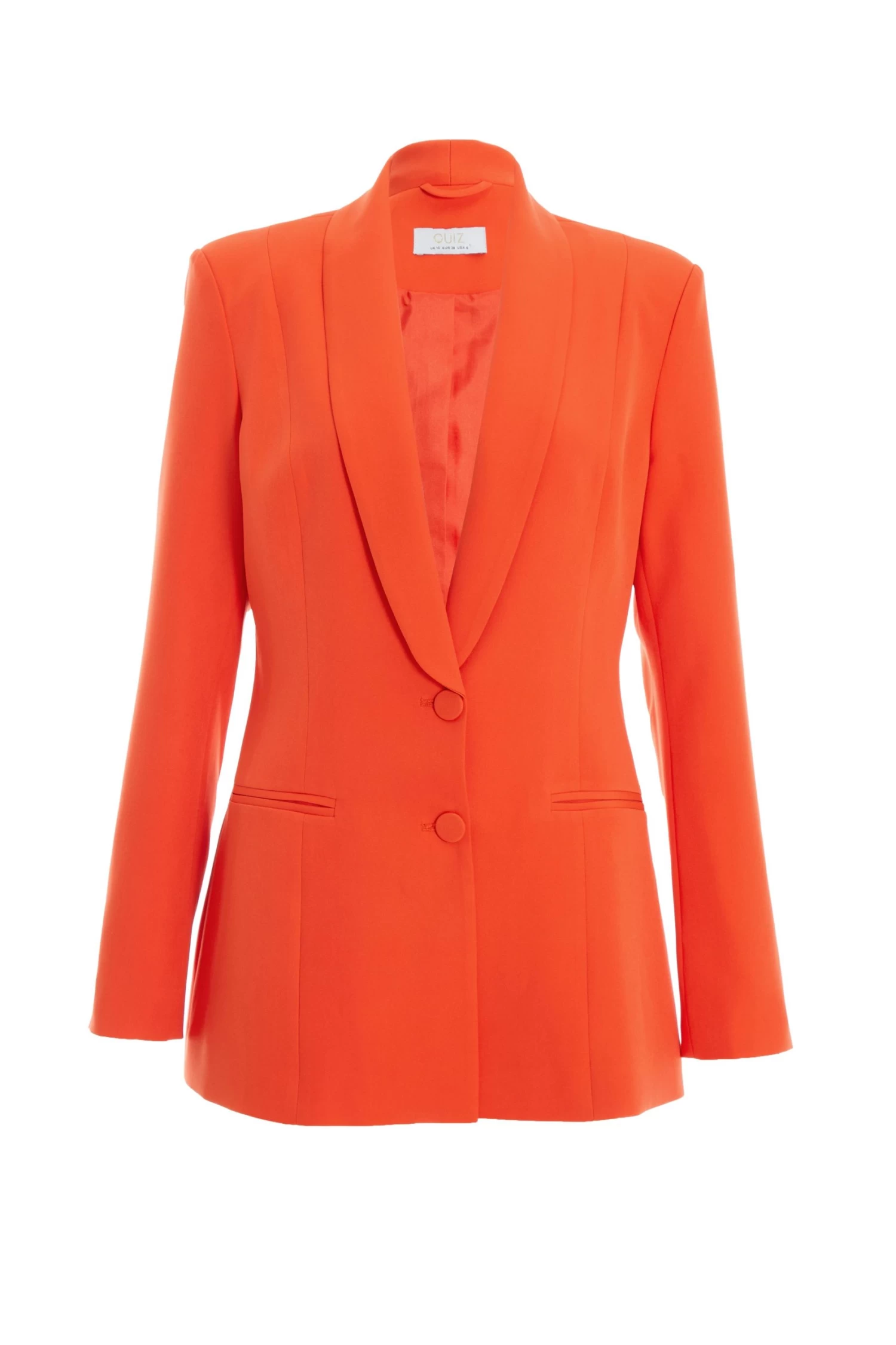 Orange Tailored Blazer