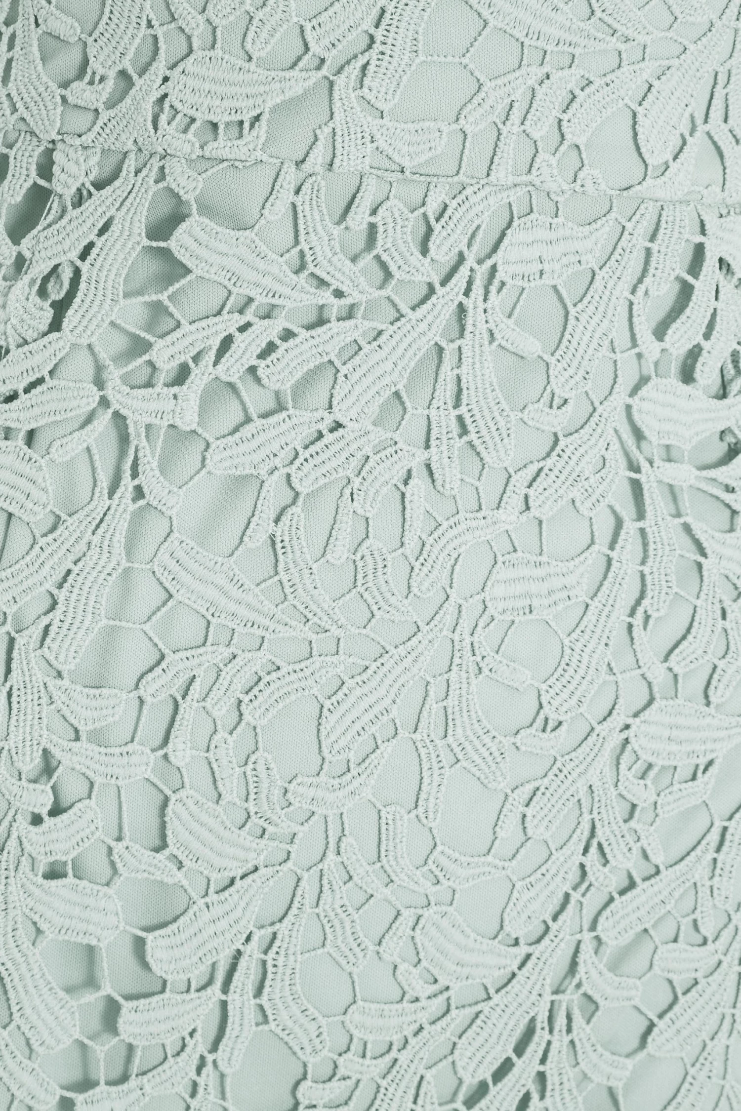 Sage Lace Fishtail Midi Dress - Image 6