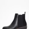 Black Wedge Ankle Boots