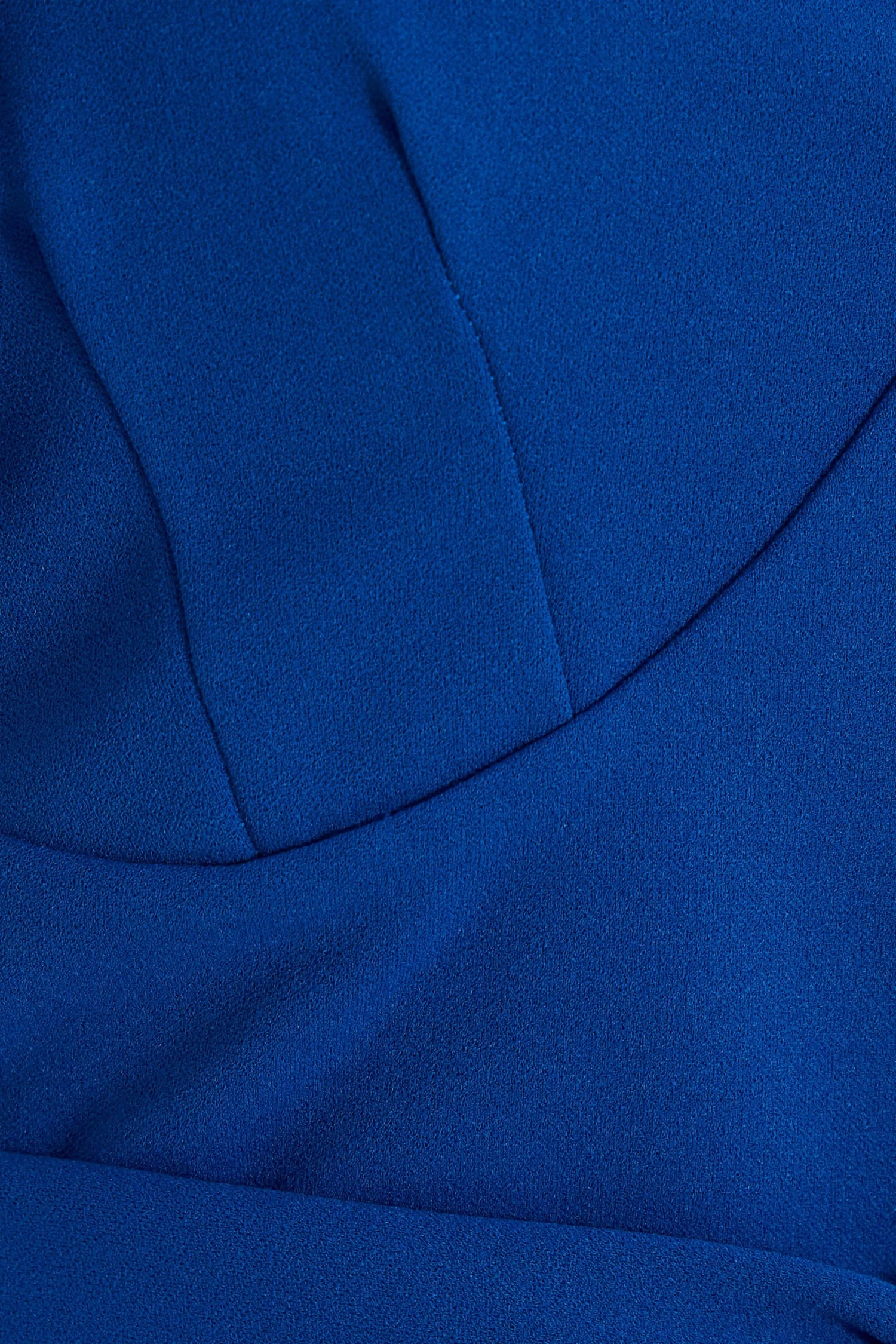 Royal Blue Frill Bodycon Midi Dress - Image 6