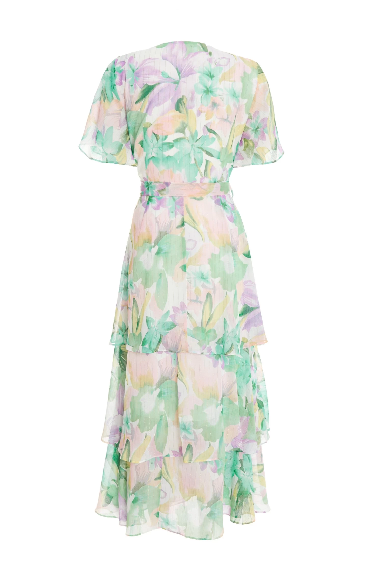 Multicoloured Tropical Print Midaxi Dress - Image 5