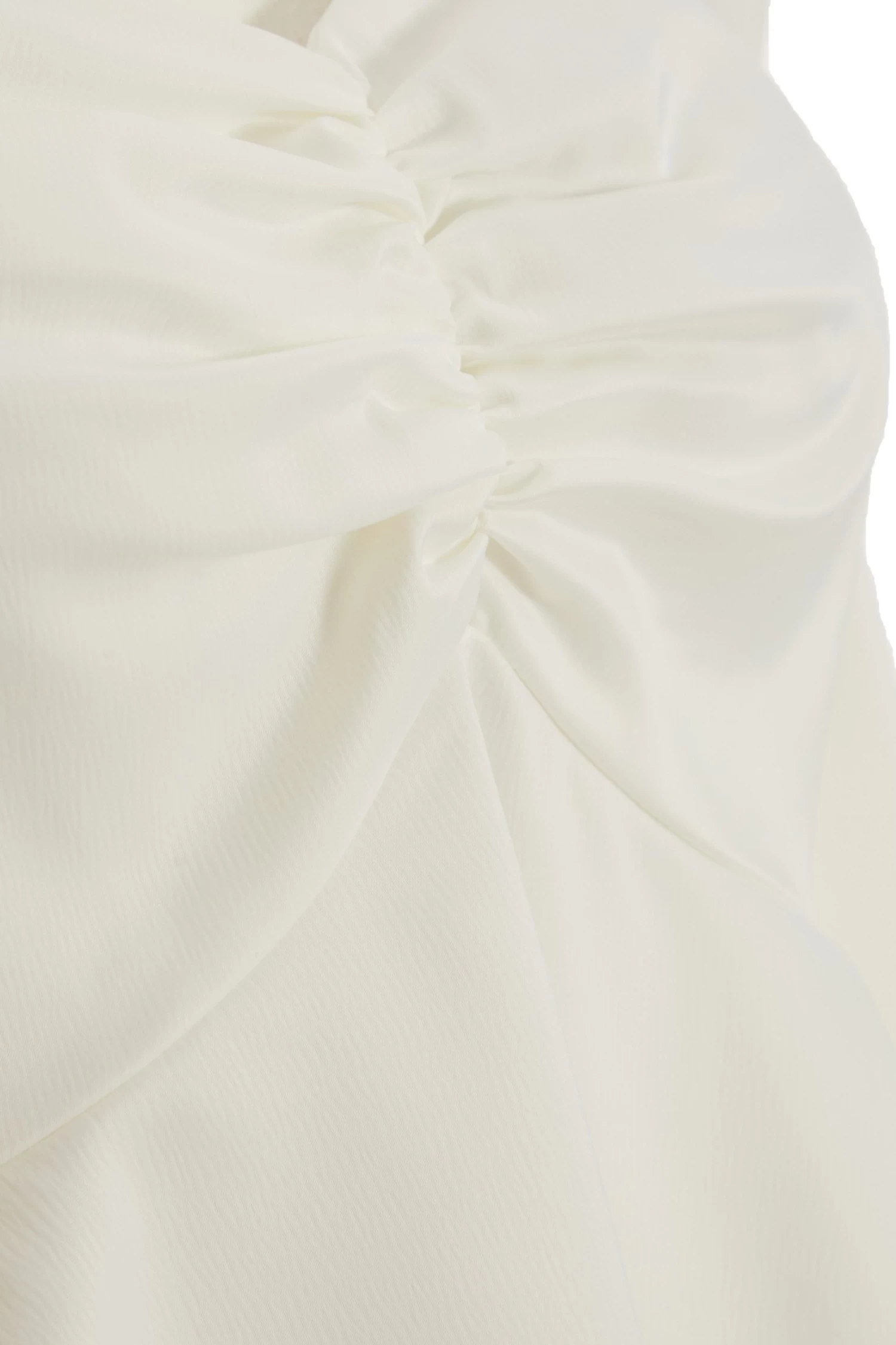 Cream Satin Ruched Top - Image 6