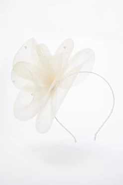 Champagne Swirl Pearl Headband Fascinator
