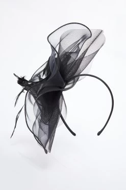 Black Large Headband Fascinator