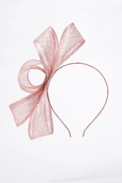 Rose Gold Bow Headband Fascinator