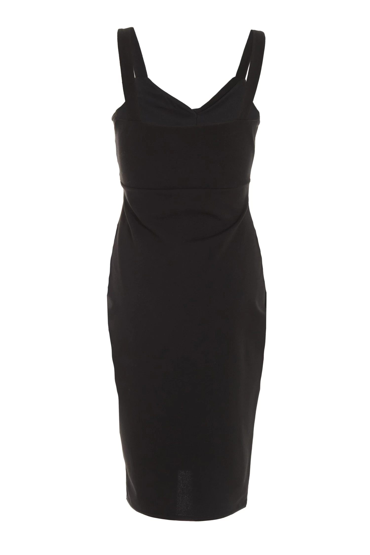 Petite Black Cut Out Midi Dress - Image 5
