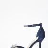 Navy Diamante Bow Court Heels