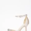 Champagne Diamante Bow Court Heels
