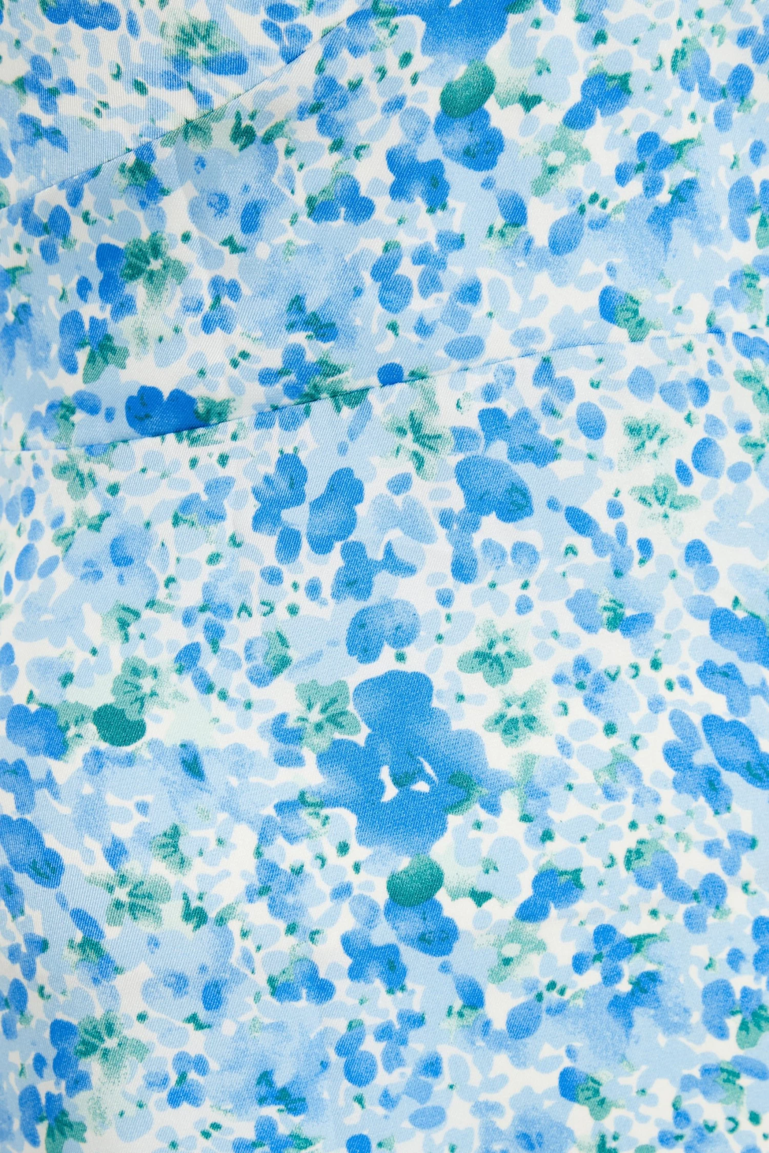 Blue Floral Knot Front Midi Dress - Image 6