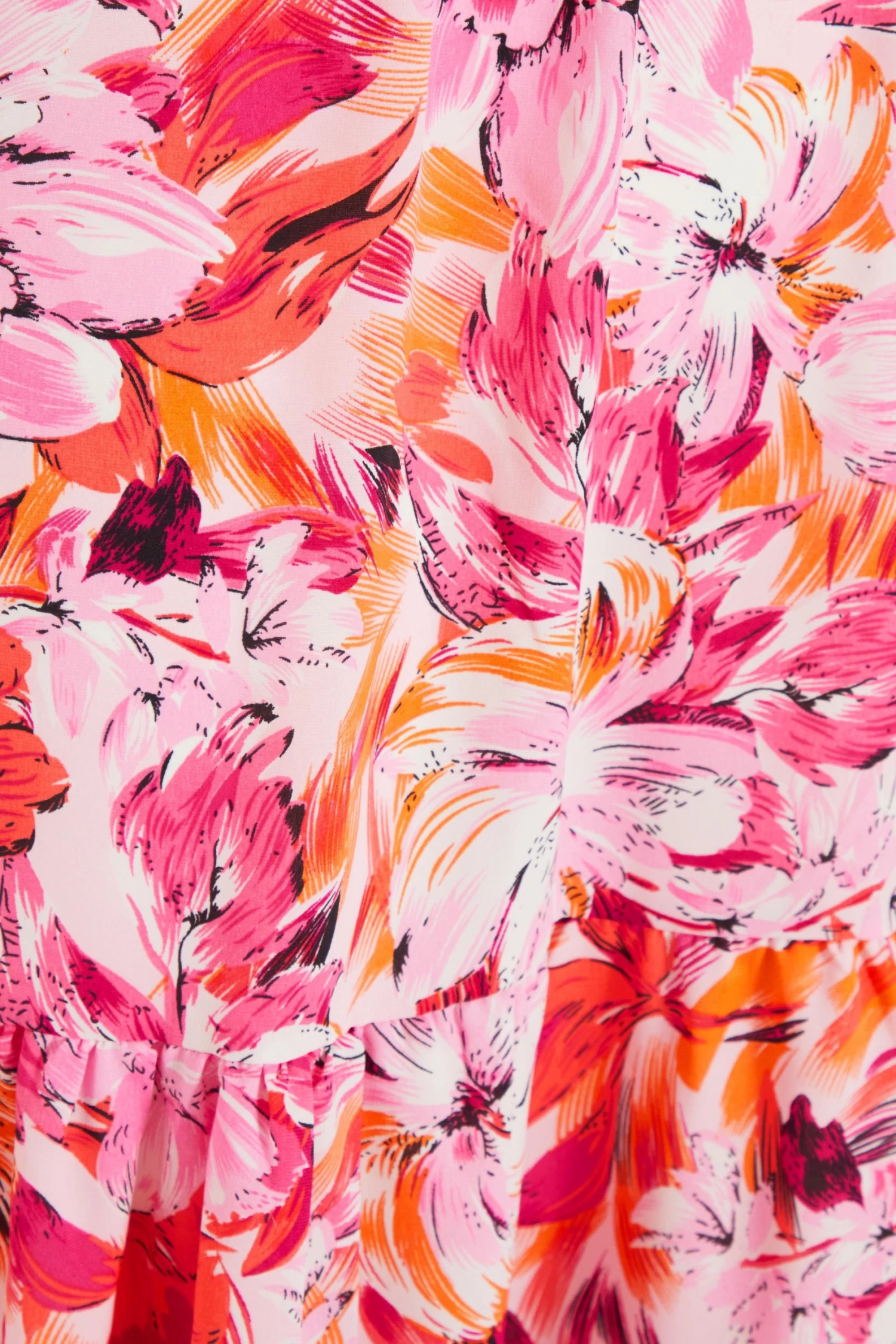 Pink Floral Cross Front Maxi Dress - Image 6