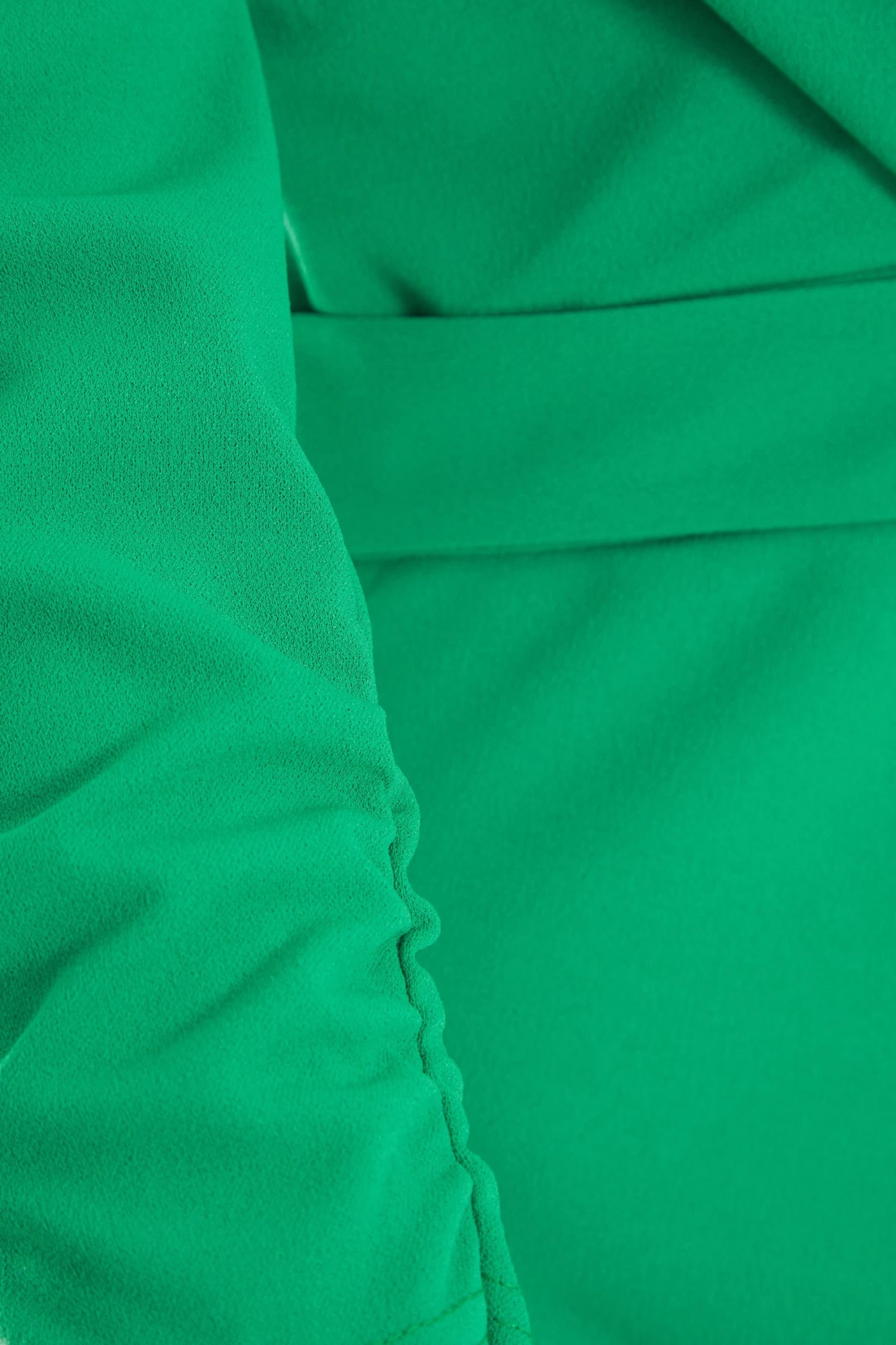 Jade Green Wrap Tie Midi Dress - Image 6