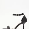 Wide Fit Black Heeled Sandals