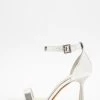 Wide Fit Silver Heeled Sandals