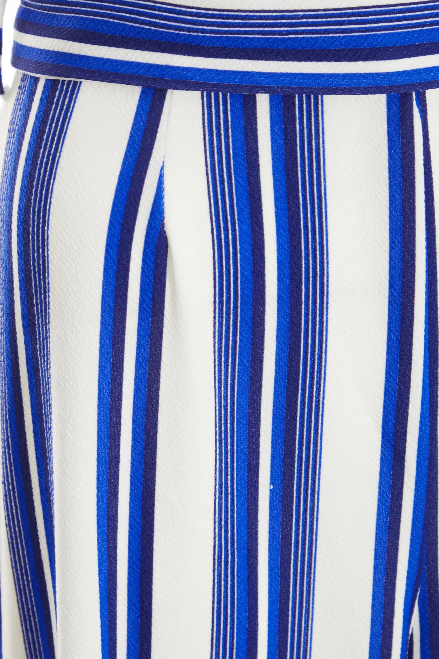 Royal Blue Striped Culotte Jumpsuit - Image 6