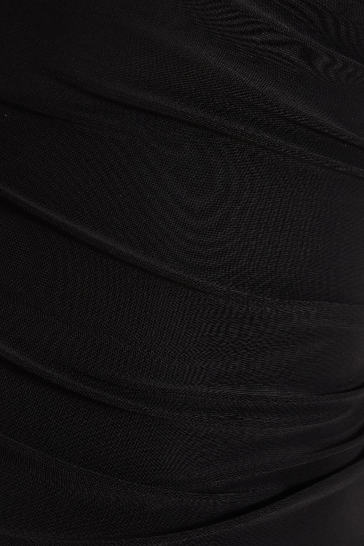 Black Ruched High Neck Top - Image 6